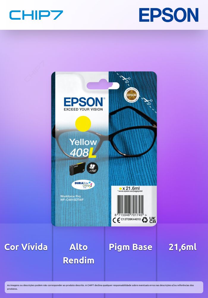 EPSON TINTEIRO AMARELO 408L WF-C4810DTWF