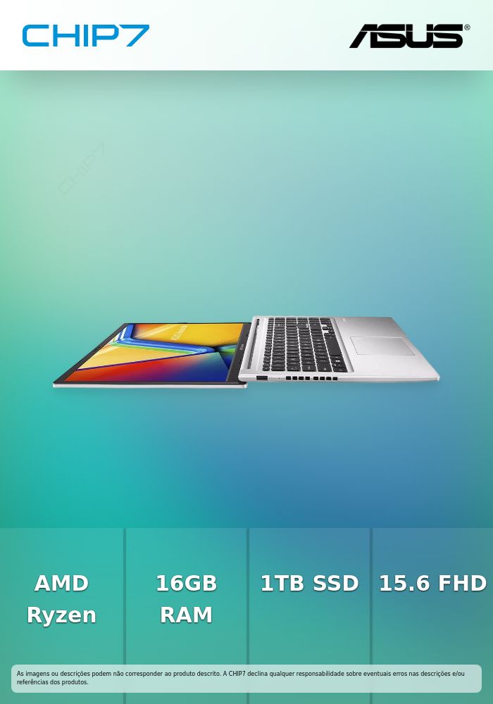 Portátil ASUS - AMD Ryzen 7 5825U / 16GB RAM / 1TB SSD / 15.6