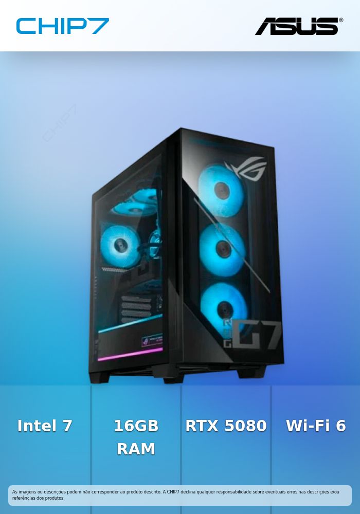 ASUS G700TFi  RTX 5080 16GB i7-265F 64GB DDR5 2TB SSD W11 3Y PUR