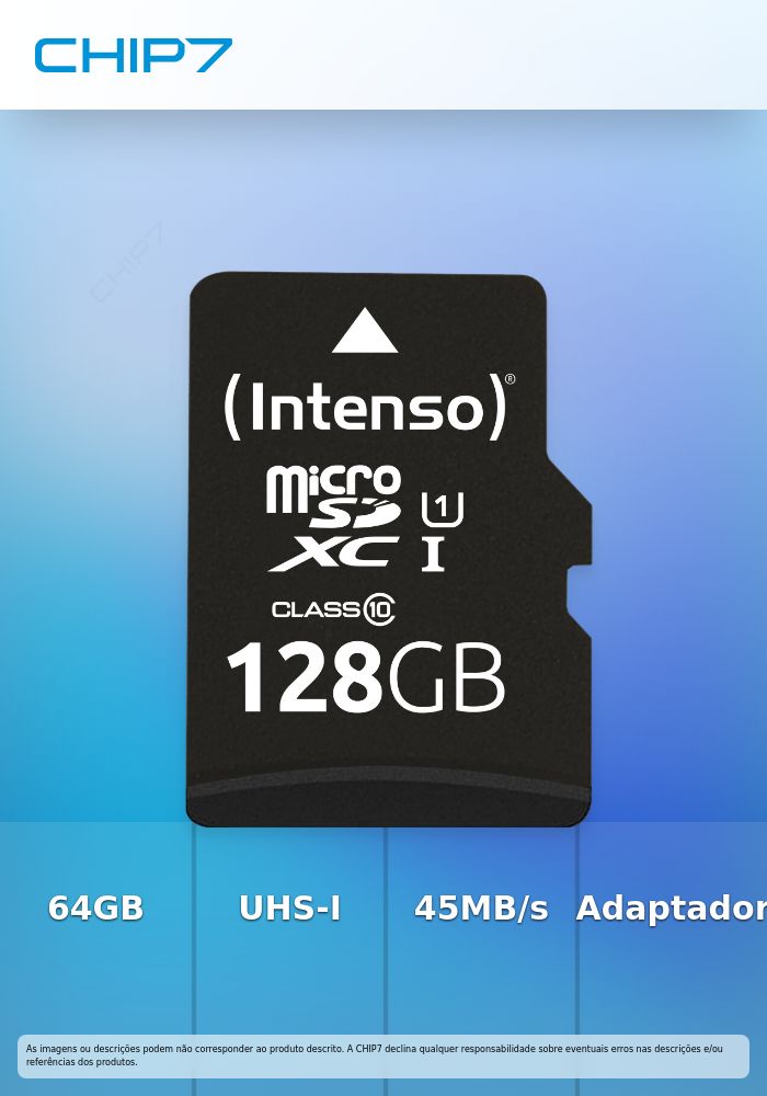 INTENSO MICROSD 128GB UHS-I PREMIUM C\ ADAPTADOR
