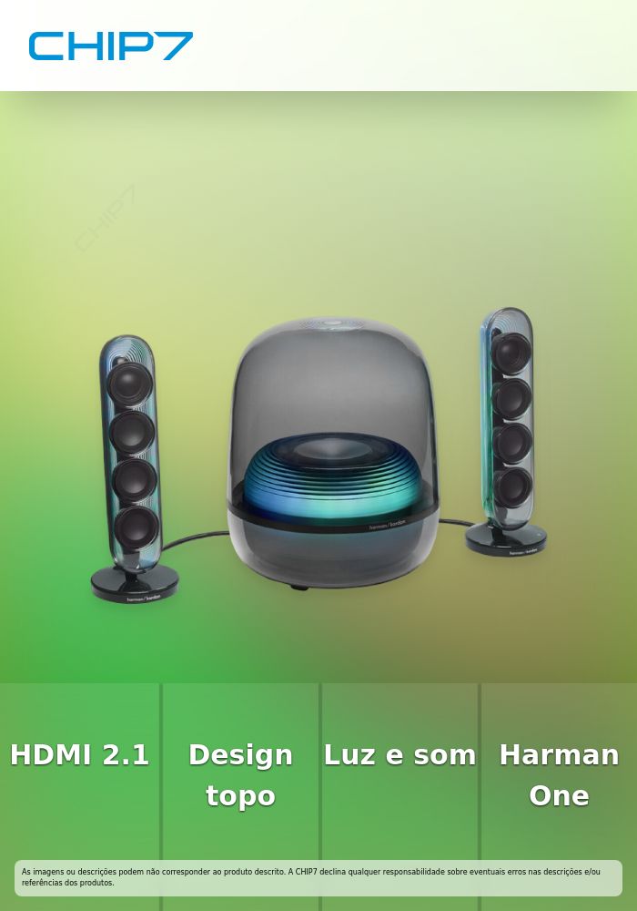HARMAN KARDON COLUNAS 2.1 SOUND STICKS 5 BLUETOOTH E HDMI BLACK