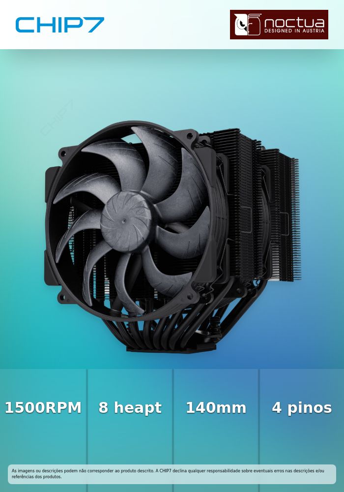 Cooler CPU Noctua NH-D15 G2 Chromax 140mm
