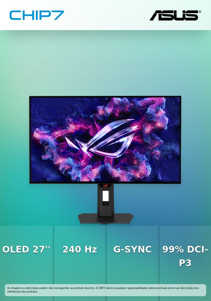ROG Strix OLED Gen2 gaming monitor - 27'' (26.5 viewable) 1440p TrueBlack Glossy OLED, 240 Hz, 0.03 ms, Neo Proximity Sensor, ASUS OLED Care Pro, ELMB, G-SYNC® compatible, 99% DCI-P3, and DisplayWidget Center