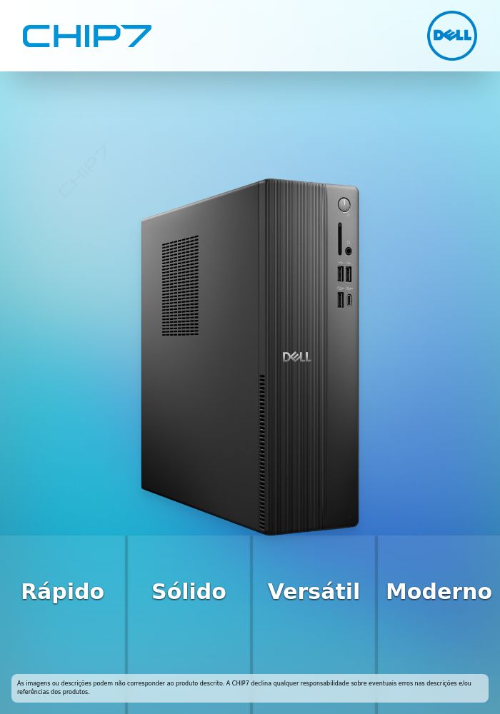 Dell Pro Slim Essential QVS1260 - Desktop slim Core i7 i7-14700 / até 5.4 GHz - RAM 16 GB - SSD 512 GB - NVMe, QLC, Class 25 - UHD Graphics 770 - IEEE 802.11ax (Wi-Fi 6), Bluetooth, Gigabit Ethernet - Win 11 Pro - monitor: nenhum - preto - BTS - com