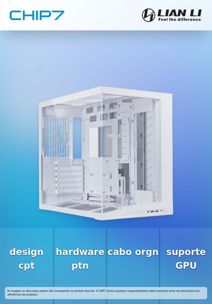 Caixa ATX Lian Li O11 Mini V2 Flow Branco