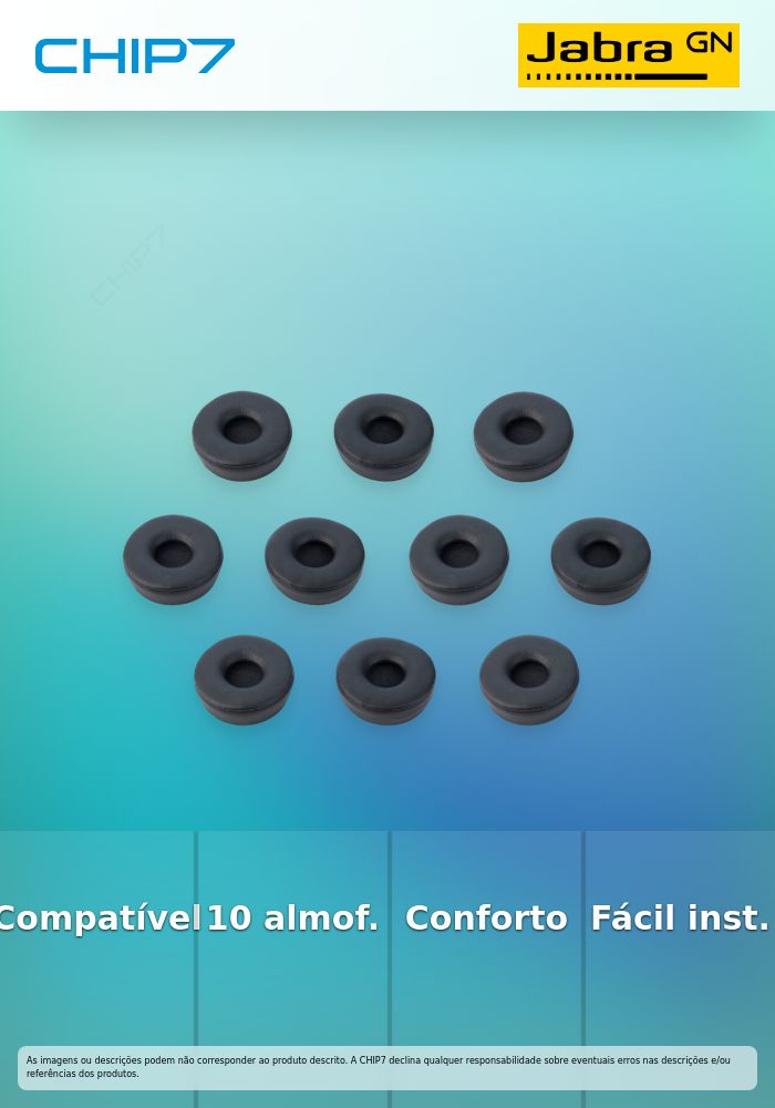 Jabra - Almofada de ouvido para auricular (pacote de 10) - para Engage 55 Mono, 65 Mono, 75 Mono