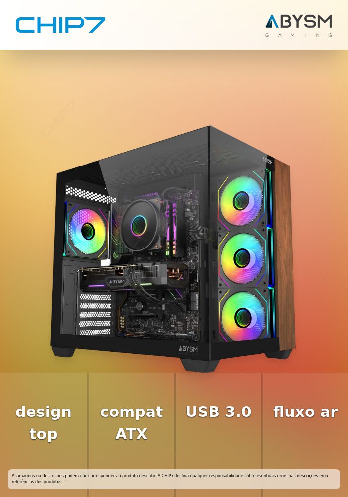 Caixa ATX DANUVE SAVA NATURE 285B - Black - 2XUSB 3.0+ 1 X TYPE C