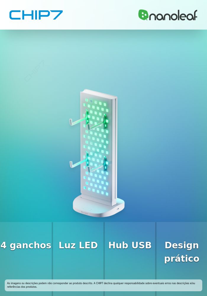 Nanoleaf - Pegboard Desk Dock (white)