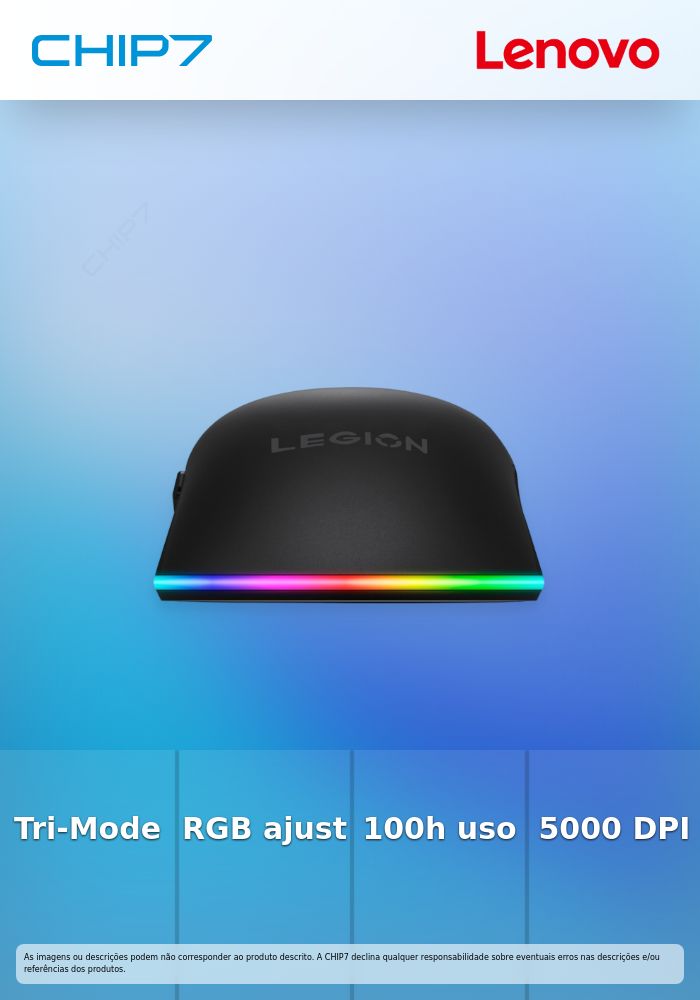 Rato Gaming Lenovo Legion M220 Wireless RGB