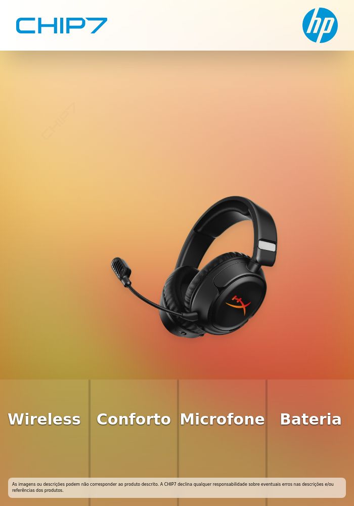 HyperX Cloud Flight 2 - Headset de gaming sem fios - Preto