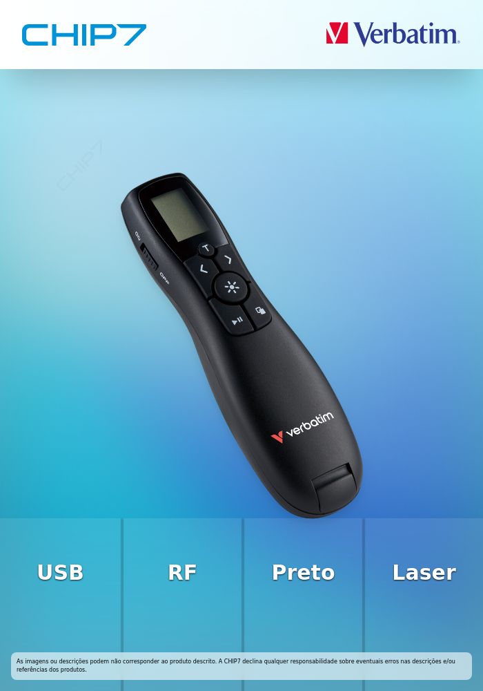 VERBATIM APRESENTADOR LASER WIRELESS COM DISPLAY