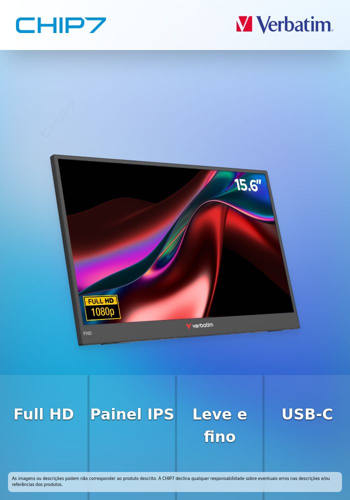 VERBATIM MONITOR PORTATIL 15.6