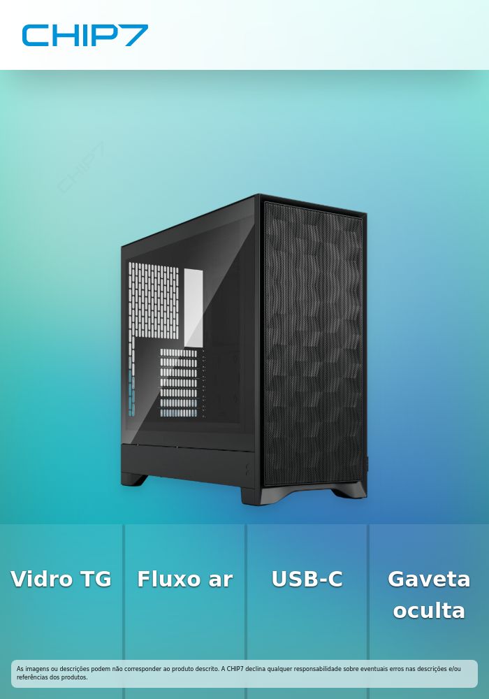 Caixa ATX Fractal Design Pop 2 Air Black TG
