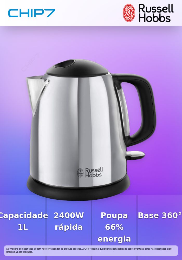 Chaleira Elétrica Russell Hobbs Victory | Aço inoxidável