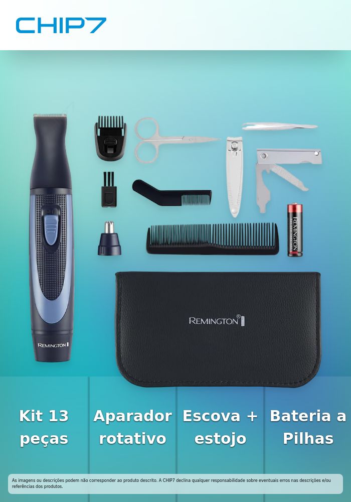 Kit Aparador de Pelos Remington NE3890 Travel Kit Azul