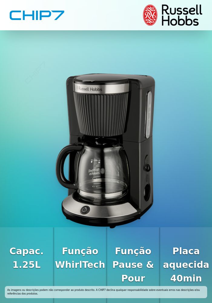 Máquina de Café Russell Hobbs Brontë 26780-56 Preto Fosco