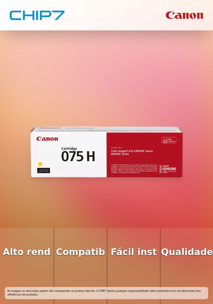 CANON Toner Cartridge 075 H Y