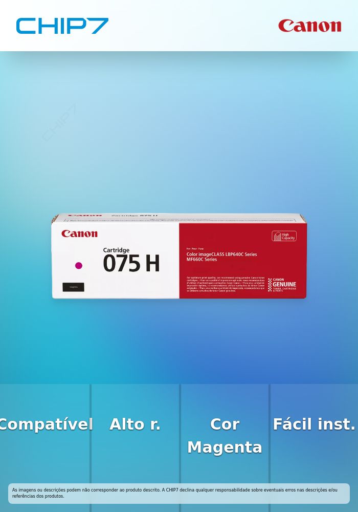 CANON Toner Cartridge 075 H M