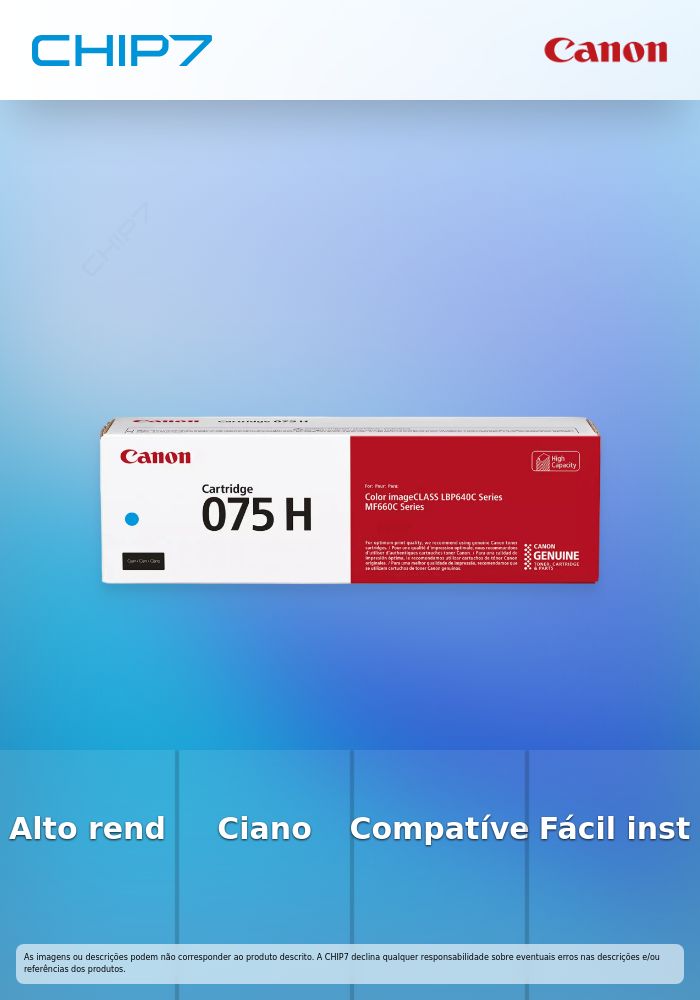 CANON Toner Cartridge 075 H C