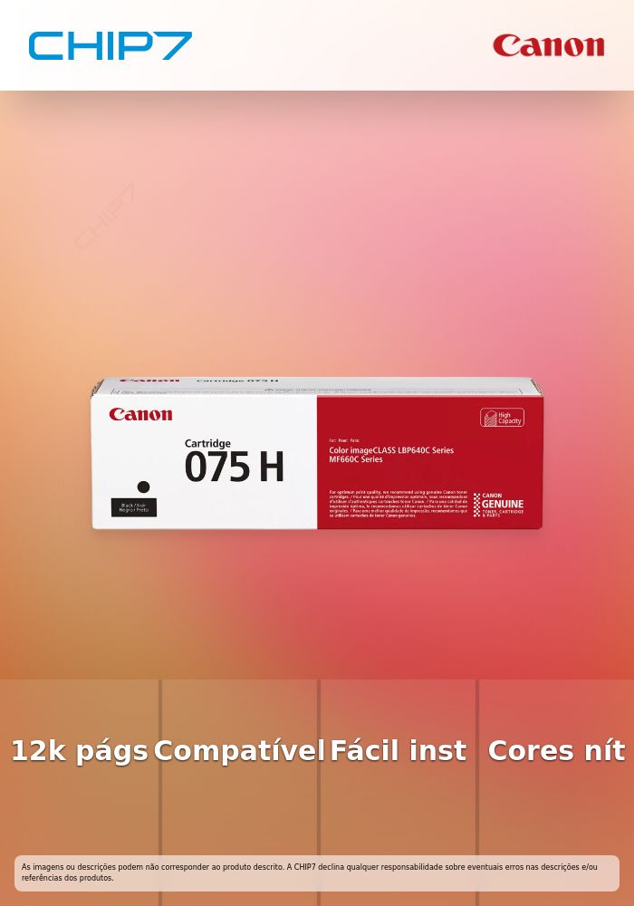 CANON Toner Cartridge 075 H BK