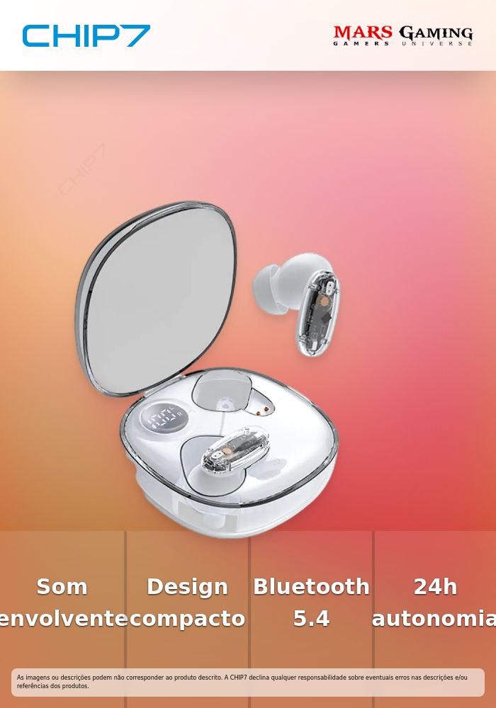 Earbuds Mars Gaming MHIB2 True Wireless Brancos