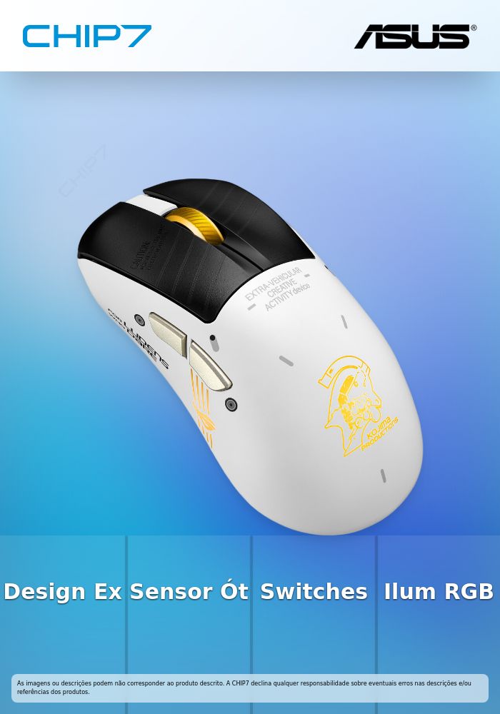 Rato ASUS ROG Keris II Origin Kojima Edition Branco