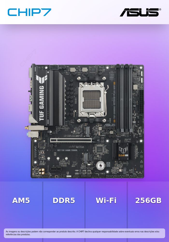 ASUS MB A620AM PLUS AM5 TUF GAMING WIFI 4DDR5 256GB HDMI 2DP MATX