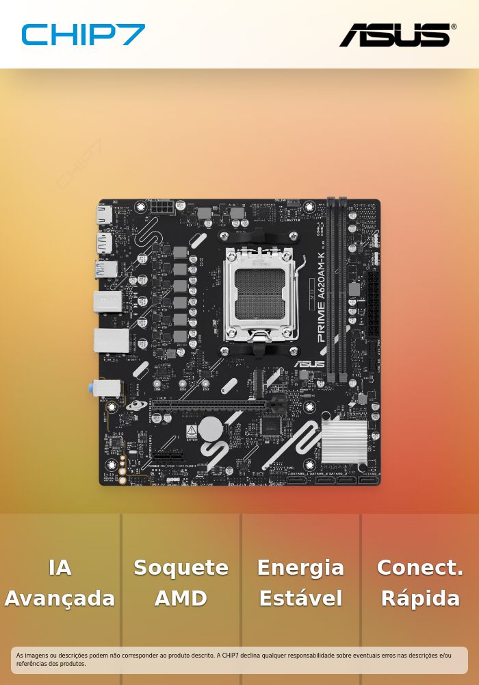 ASUS MB A620M-K PRIME AM5 2DDR5 128GB HDMI DP MATX