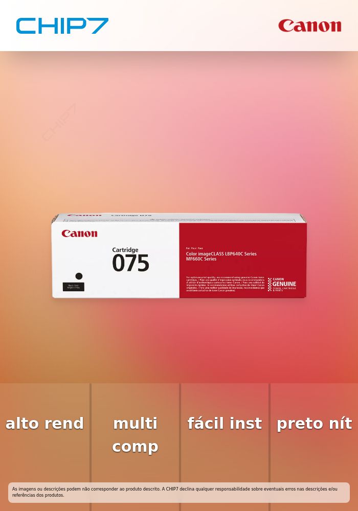 Cartridge 075 BK