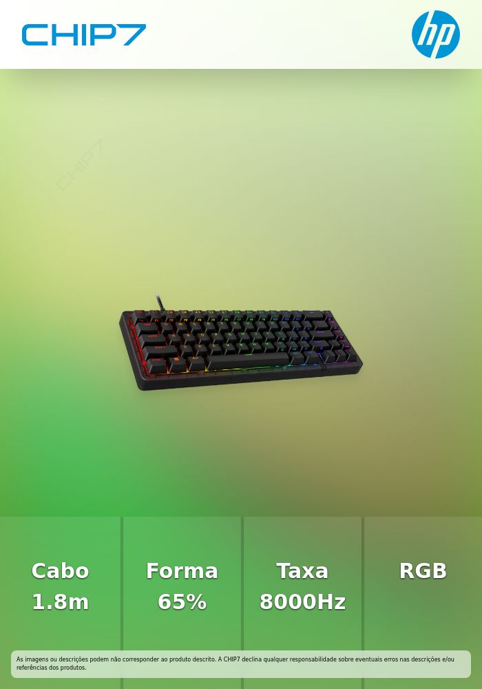 Teclado Gaming HP HyperX Origins 2 65