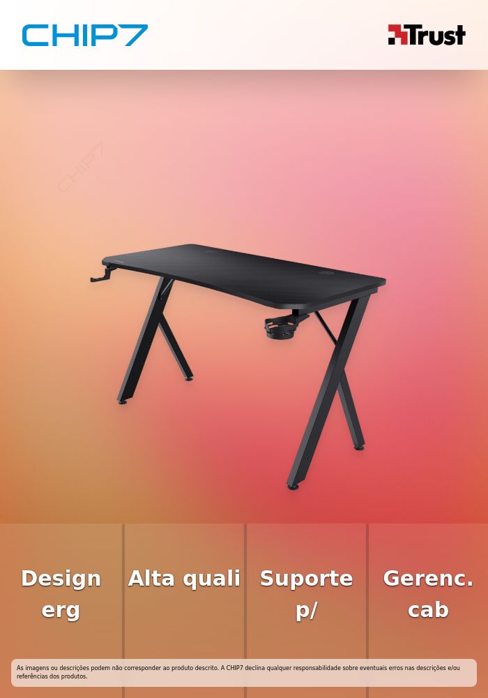 GXT700 OMNIUS Gaming Desk - válido até nova comunicação