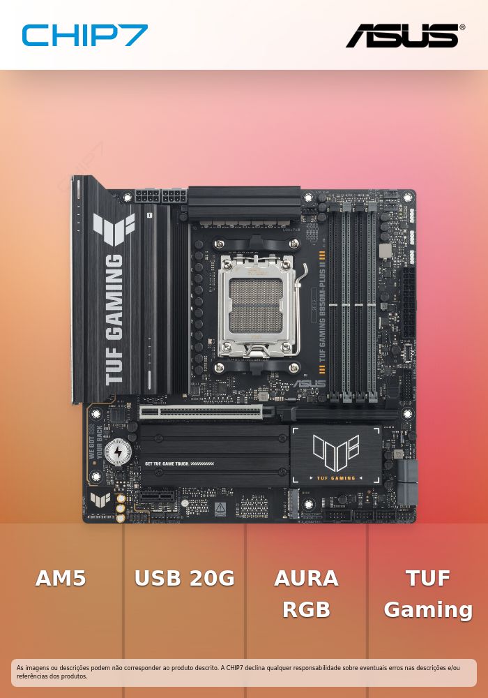 TUF GAMING B850M-PLUS II/AM5, B850, USB20G, AURA,MB