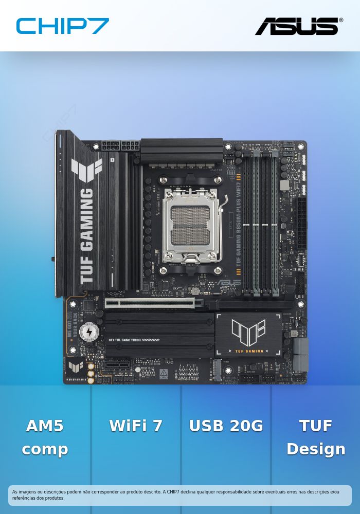 TUF GAMING B850M-PLUS WIFI7/SOCKET AM5, B850, USB20G, WIFI7,MB