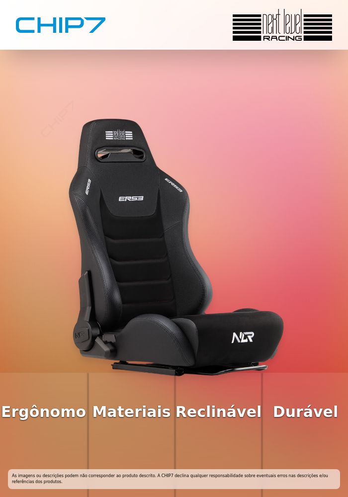 Assento de Competição Next Level Racing ELITE ERS3 Pele e Camurça Reclinável