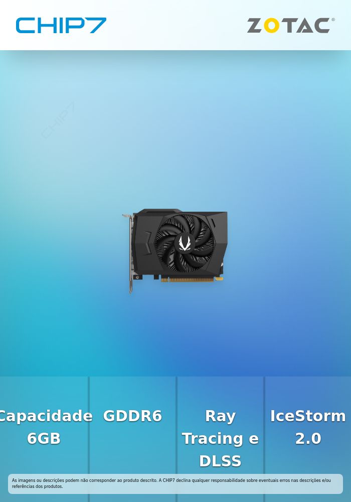 Placa Gráfica ZOTAC Gaming GeForce RTX 3050 6GB GDDR6