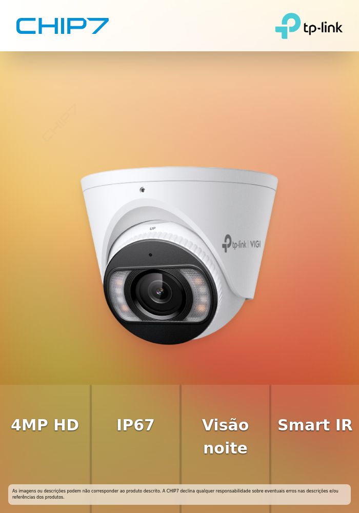 TP-LINK CAM DE REDE VIGI 4MP COLORPRO TURRET