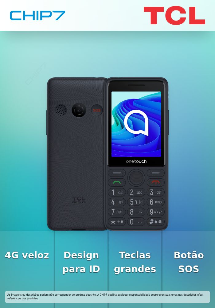 TCL Onetouch 4042S 4G Senior - Black