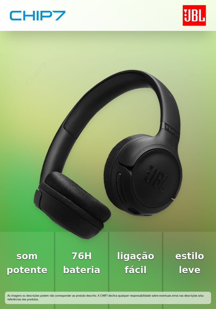 JBL HEADPHONES BLUETOOTH TUNE T530 BLACK