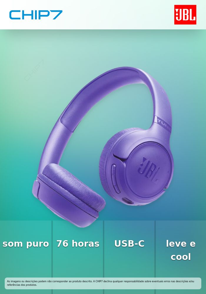 JBL HEADPHONES BLUETOOTH TUNE T530 PURPLE