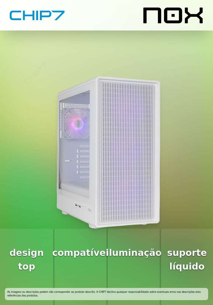 NOX Infinity IOTA White - ARGB Mesh Mid Tower
