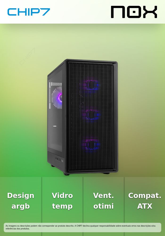 NOX Infinity IOTA Black - ARGB Mesh Mid Tower