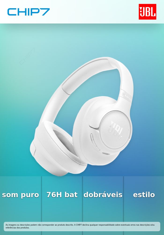 JBL HEADPHONES BLUETOOTH TUNE T730 WHITE