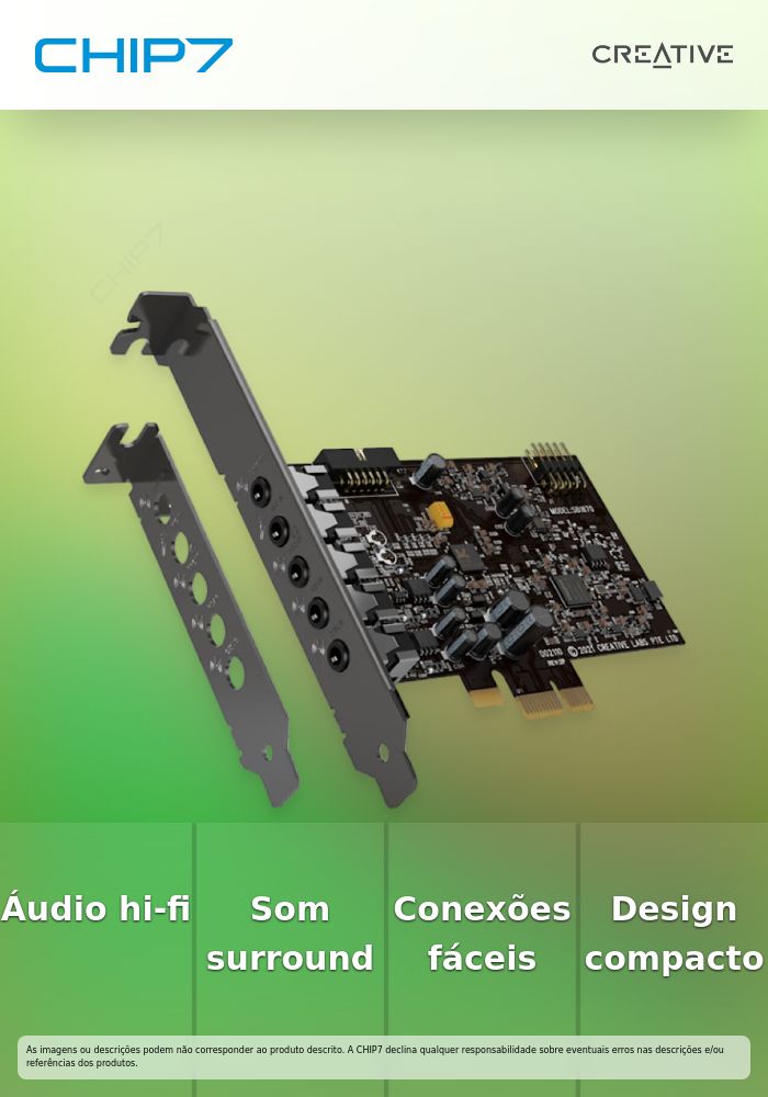 CREATIVE PLACA SOM SOUND BLASTER AUDIGY FX PRO 7.1