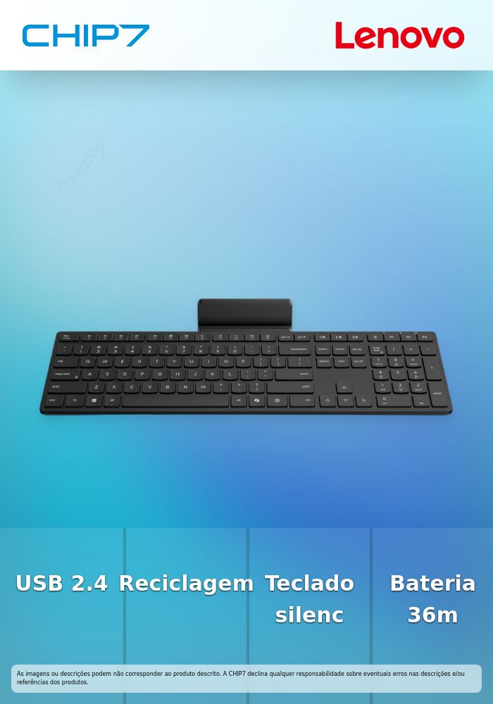Teclado LENOVO WIRELESS MULTI-MODE PRO KEYBOARD 6000 Layout PT