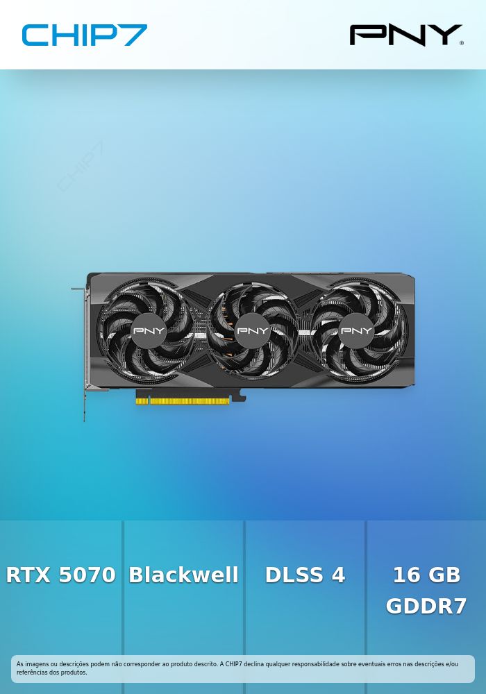 Placa Gráfica PNY GeForce RTX 5070 TI 16GB