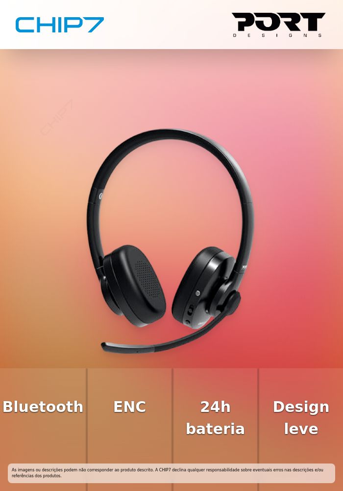 PORT HEADSET BLUETOOTH PRO LITE 200 NOISE CANCEL BLACK