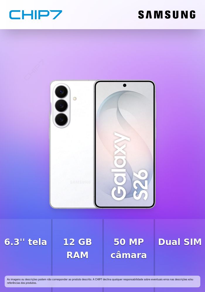 SAMSUNG SMARTPHONE GALAXY S26 12GB 256GB BRANCO