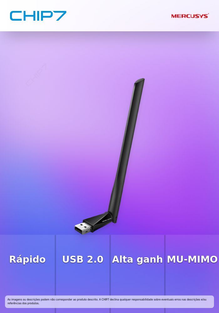 MERCUSYS PLACA DE REDE WIRELESS DUAL BAND USB