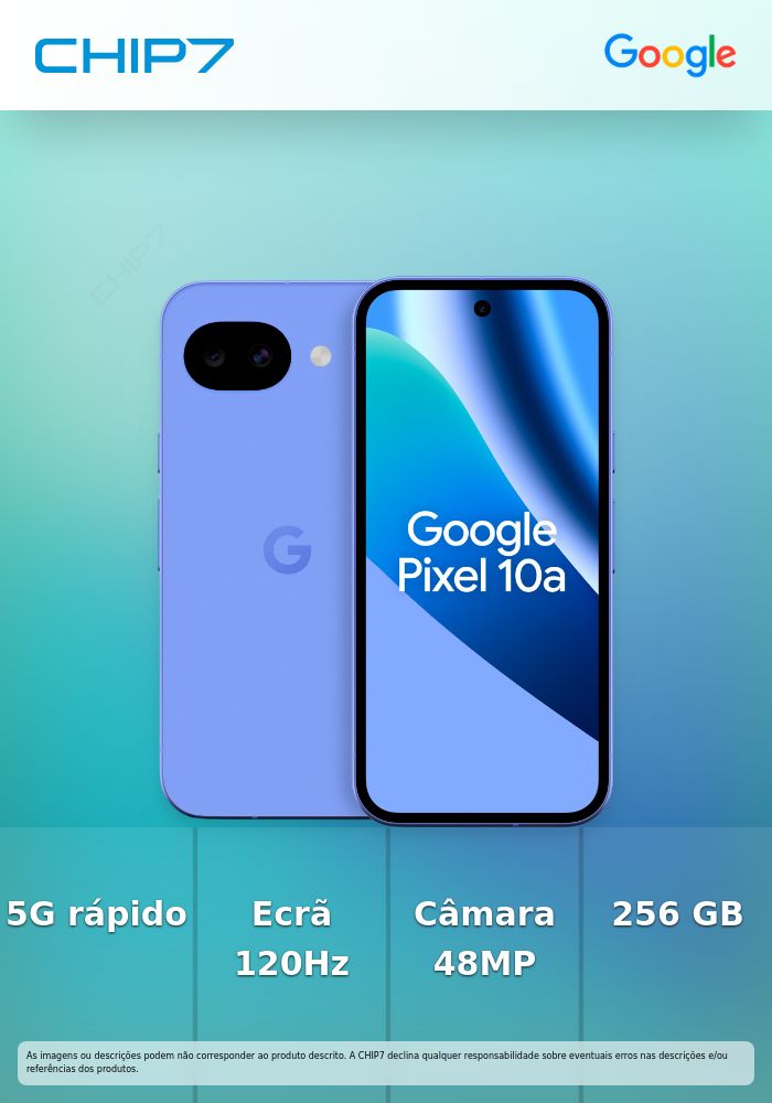 Google Pixel 10a - 5G smartphone - SIM duplo - RAM 8 GB / Memória Interna 256 GB - ecrã pOLED - 6.3