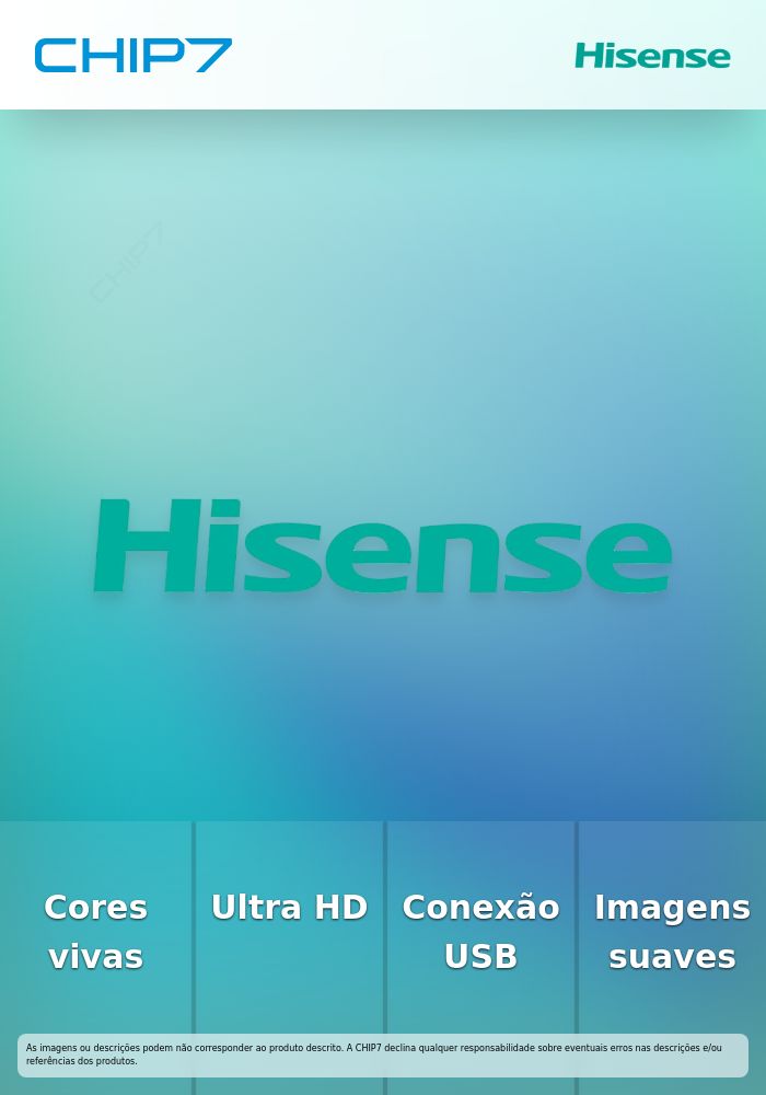 HISENSE Série E7S TV 43INCH QLED UHD 4K 60Hz USB HDMI AV RJ45